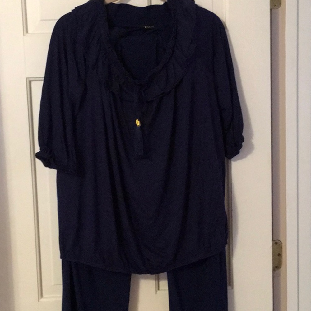 EUC, IMAN,2X top,1X pants,2 piece set,off shoulder top,palazzo Pants,lightweight